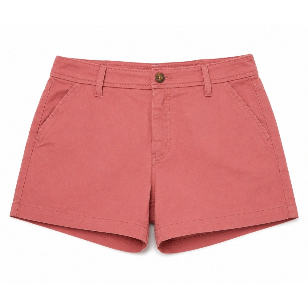 Market & Spruce Womens 14W Coral Pink Cotton Blend Chino Shorts NWT